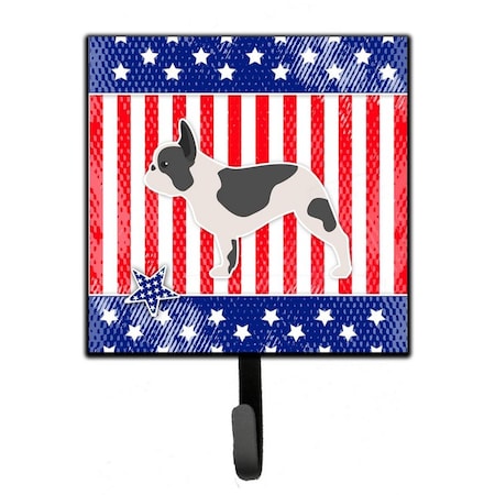 Micasa USA Patriotic French Bulldog Leash or Key Holder MI626902